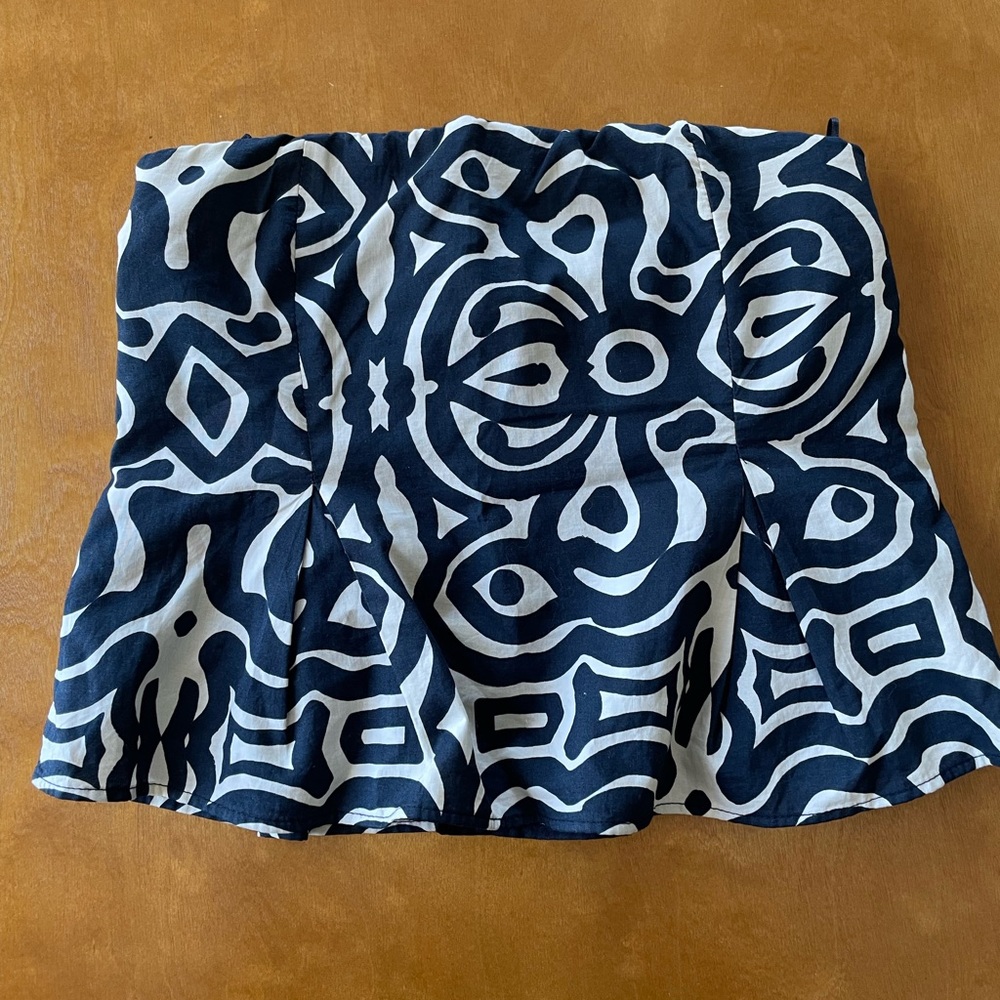 Zara strapless top - slight peplum